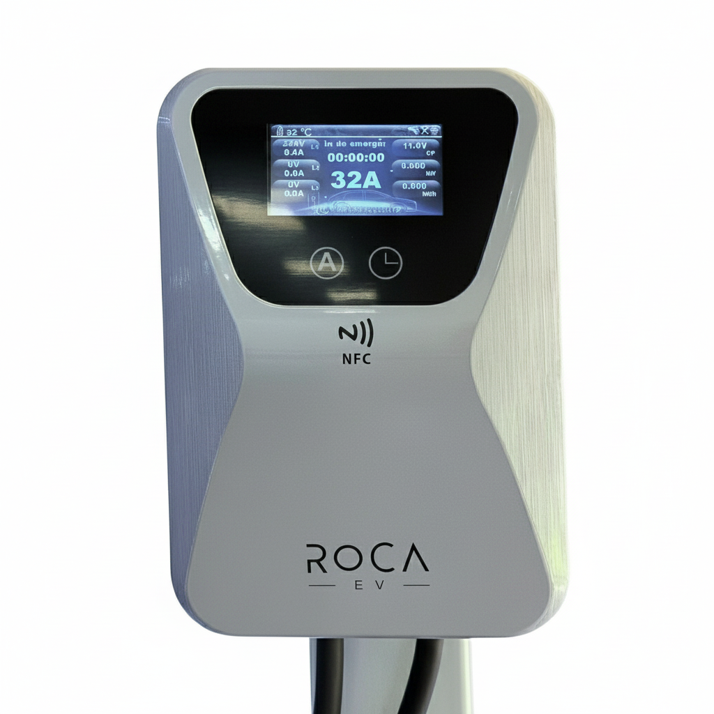 Cargador Wallbox para Vehículos Eléctricos RC-EV-02 22KW 8A/10A/13A/16A/32A Roca