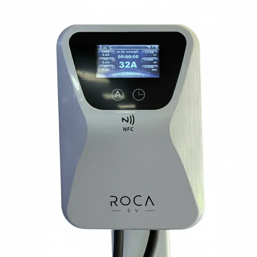 Cargador Wallbox para Vehículos Eléctricos RC-EV-02 22KW 8A/10A/13A/16A/32A Roca