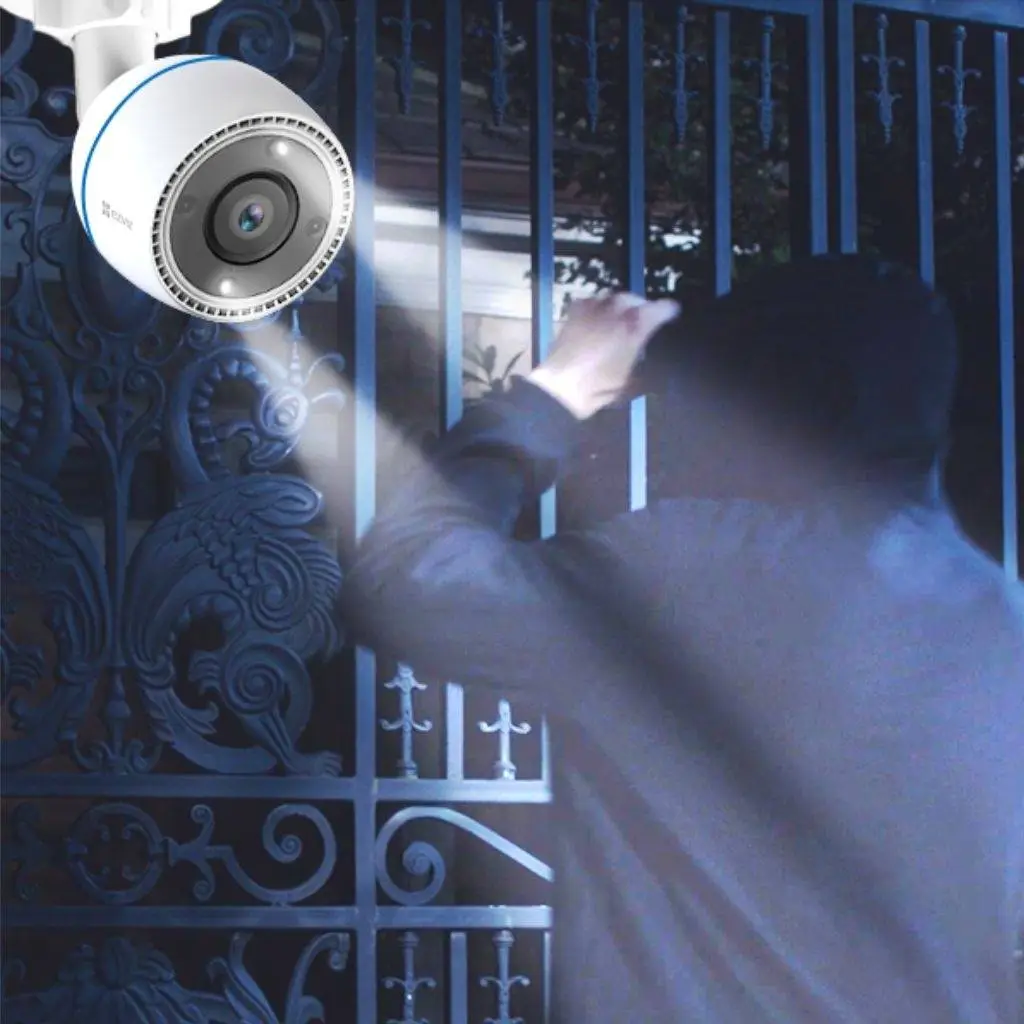 Camara Wifi Ezviz CS-H3C Full HD Color c/Luz CS-H3c-R100-1K2WFL(2.8mm)(AM-STD) EZVIZ - Imagen 3