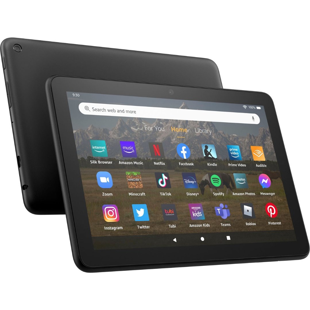Amazon Fire HD 8'' 2022 64GB negra 12va Generación. Modelo 2022