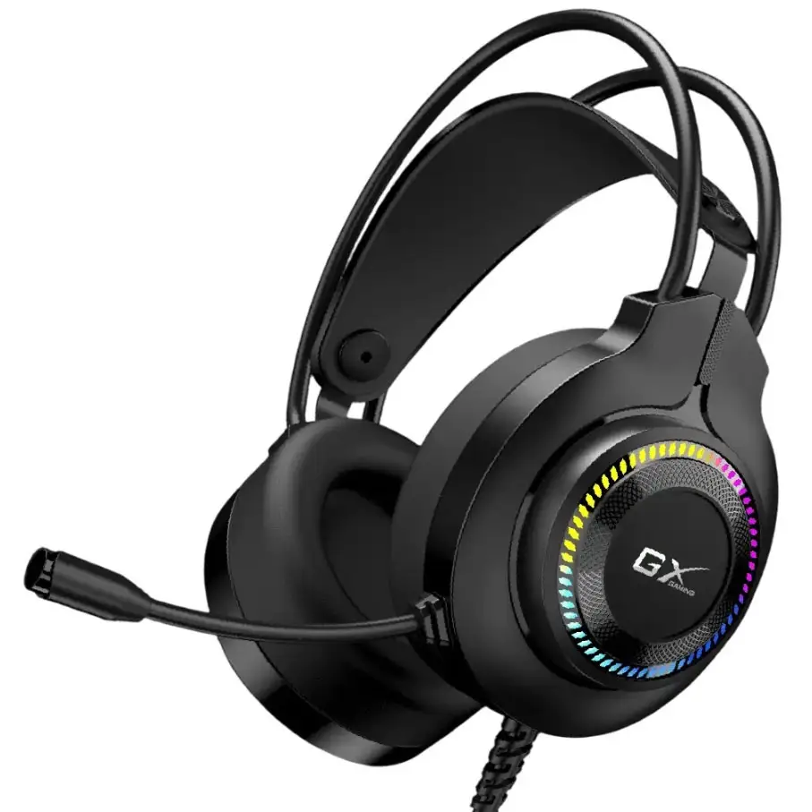 Auriculares Genius gamer HS-GX580U USB con microfono Iluminación RGB personalizable