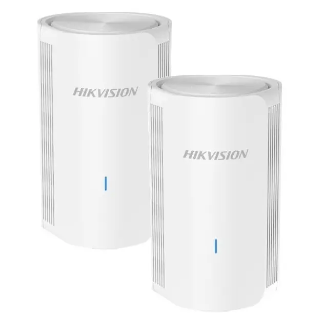 Routers Hikvision Mesh System AC1200 Kit x2 Cuatro antenas integradas de alta ganancia